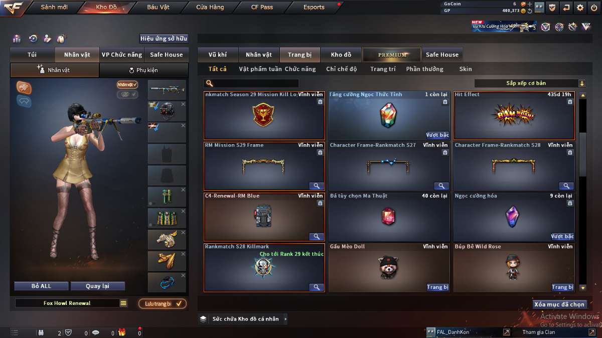 shop acc cf uy tin gia re